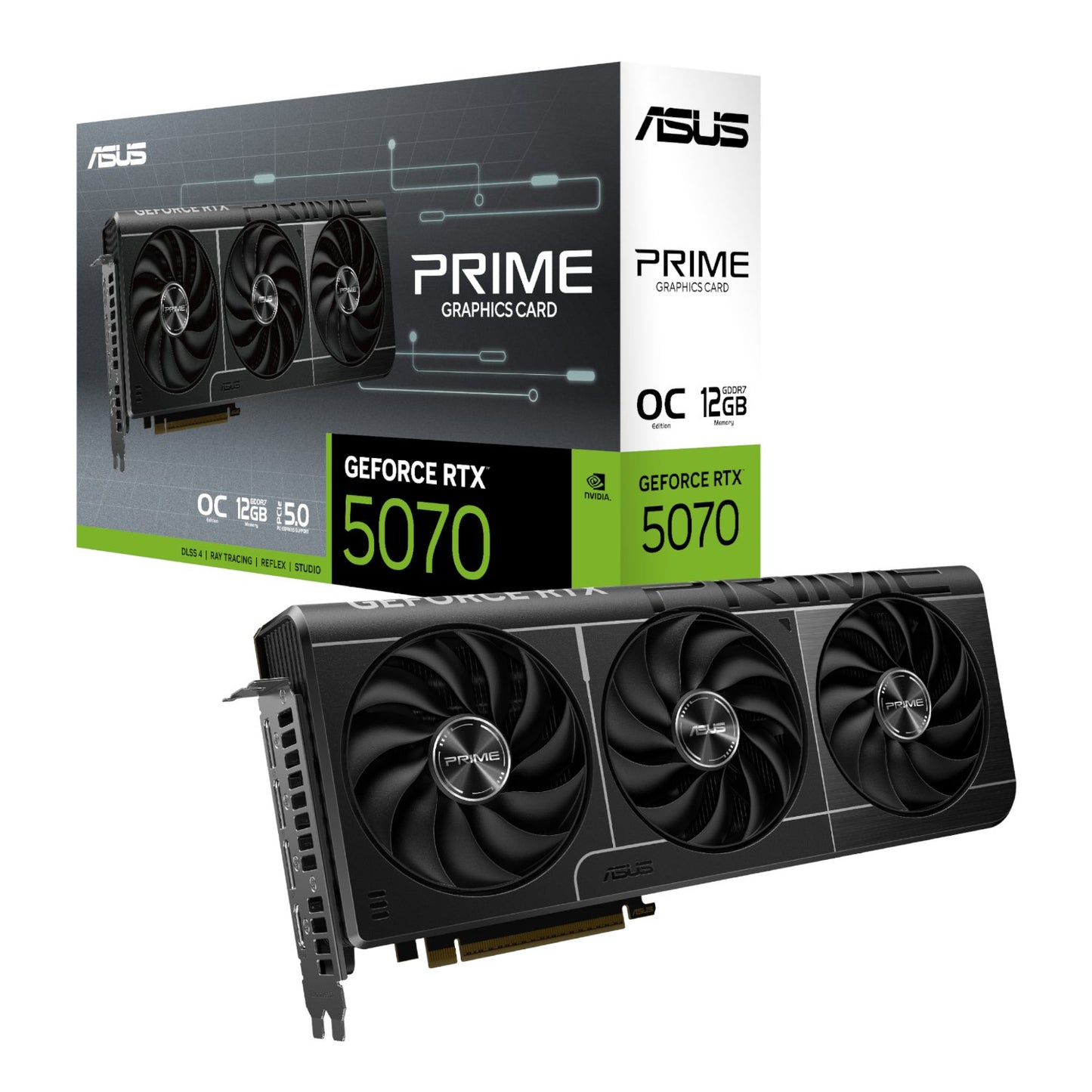 ASUS PRIME GeForce RTX™ 5070 12GB GDDR7 OC 12GB Graphics Card