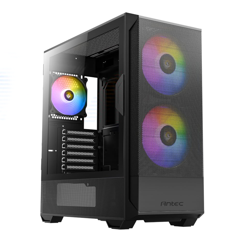 Antec NX416L ATX | Micro-ATX | ITX ARGB Mid-Tower Gaming Chassis - Black