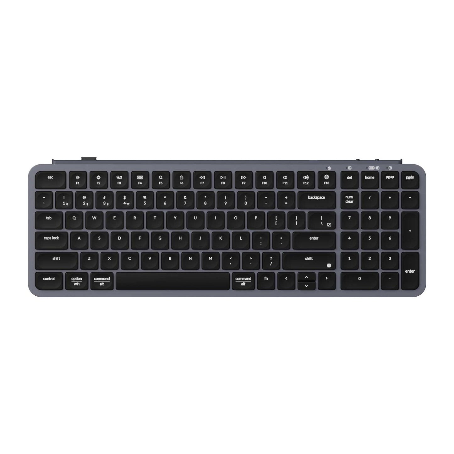 Keychron B2 Pro Ultra-Slim 96% Wireless Keyboard - Space Gray