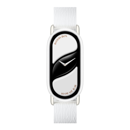 Xiaomi Smart Band 10 Magnetic Kona Leather Strap - Glacier White