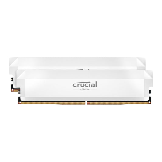 Crucial Pro DDR5-6000 64GB Overclocking Memory Kit - White