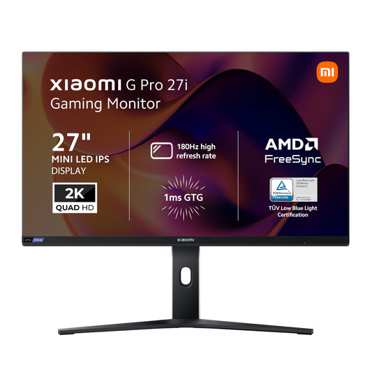 Xiaomi G Pro 27i 27" 2K 1440p Mini LED IPS Gaming Monitor (180Hz, 1ms, 16:9, HDMI/DP, AMD FreeSync, and HDR1000)