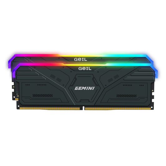 Geil Gemini RGB 64GB KIT(2X32GB) 6000MHz DDR5 Desktop Gaming Memory - Grey