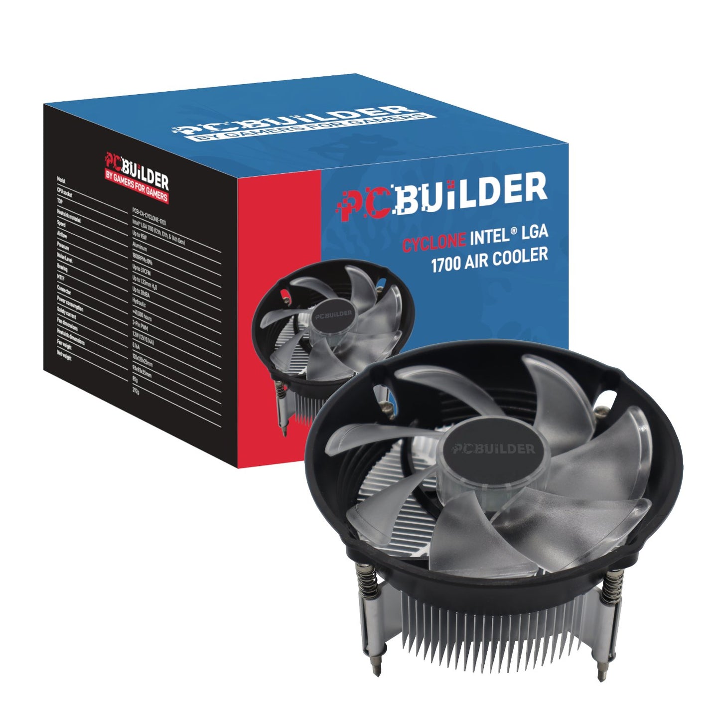 PCBuilder CYCLONE Intel® LGA 1700 Air Cooler