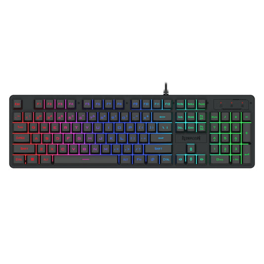 Redragon K521 Upgrade Rainbow LED 104-Key Membrane Gaming Keyboard